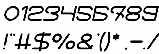 Letting The Cabble Sleep Italic Font OTHER CHARS