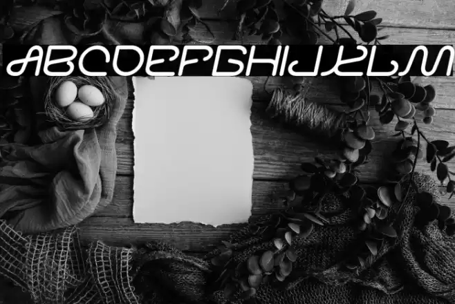 Letting The Cabble Sleep Italic Font examples