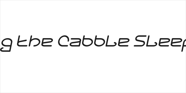 Letting The Cabble Sleep Italic Logo