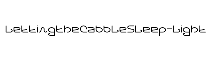 Letting The Cabble Sleep-Light  नि: शुल्क फ़ॉन्ट्स डाउनलोड