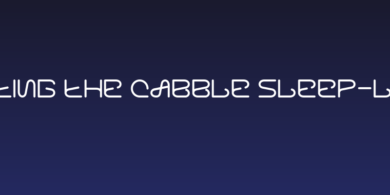 Letting The Cabble Sleep-Light Social Header