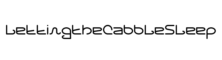 Letting The Cabble Sleep  Frei Schriftart Herunterladen