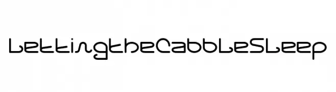 Letting The Cabble Sleep  Frei Schriftart Herunterladen