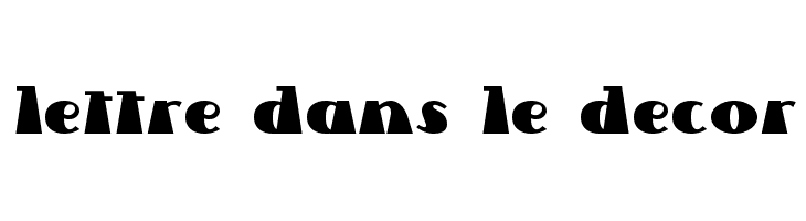 Lettre Dans Le Decor  Fuentes Gratis Descargar