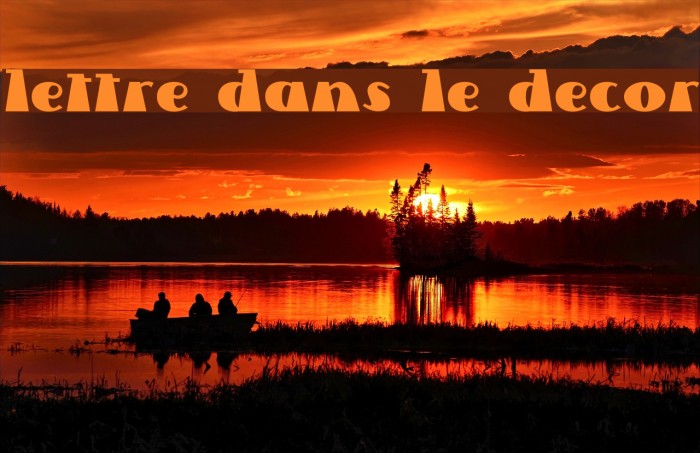Lettre Dans Le Decor Font examples