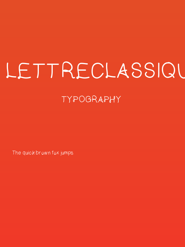 LettreClassique Poster