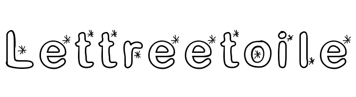 Lettreetoile  Скачать бесплатные шрифты