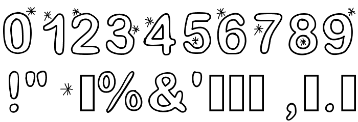 Lettreetoile Font OTHER CHARS