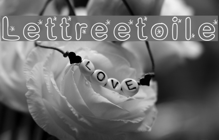 Lettreetoile Font examples