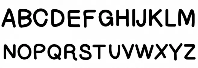 Lettregaelle Schriftart Groß