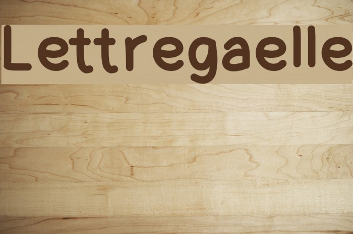 Lettregaelle Font examples