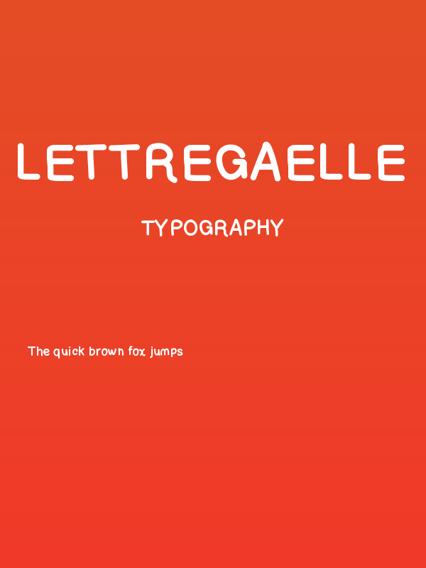 Lettregaelle Poster