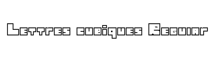 Lettres cubiques Regular  Fuentes Gratis Descargar