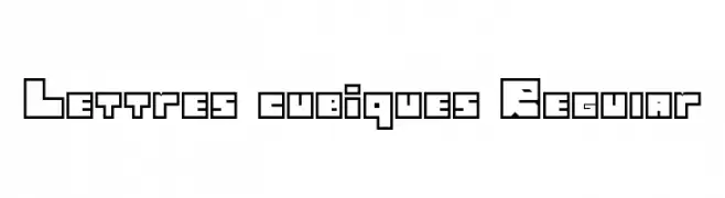 Lettres cubiques Regular  Fuentes Gratis Descargar
