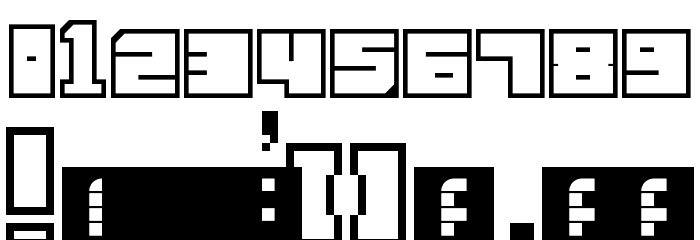 Lettres cubiques Regular Font OTHER CHARS