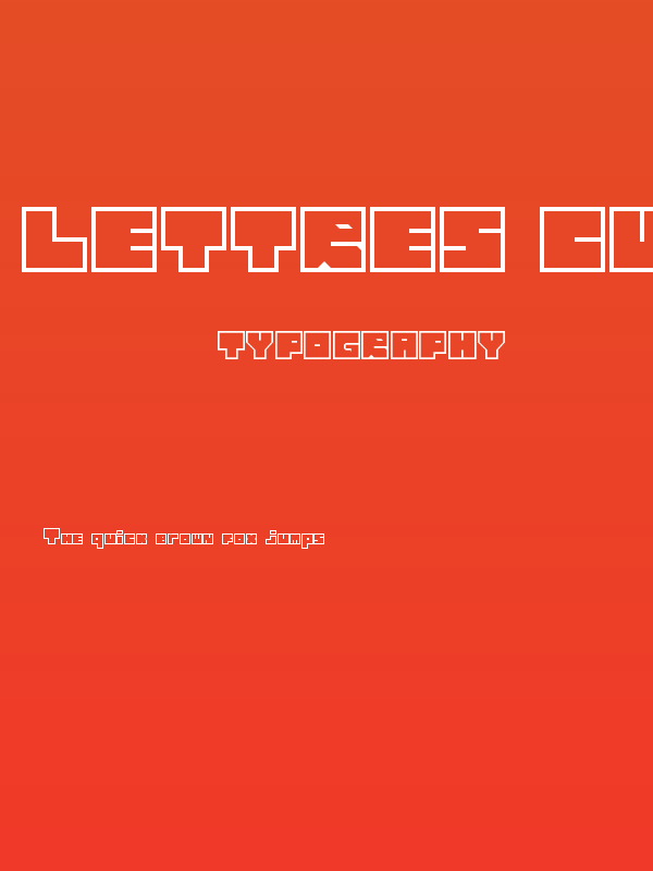 Lettres cubiques Regular Poster