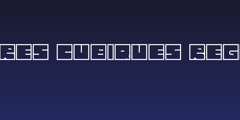 Lettres cubiques Regular Social Header