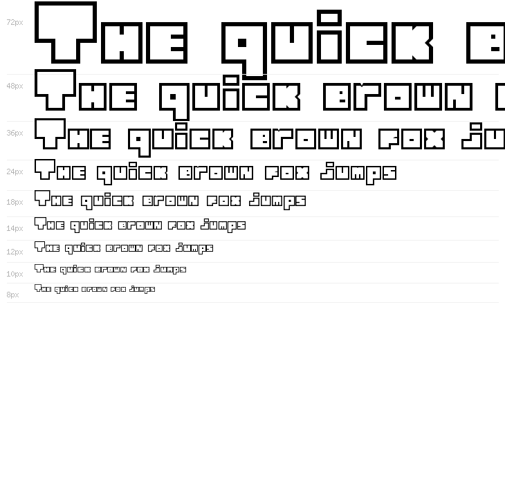 Lettres cubiques Regular Waterfall