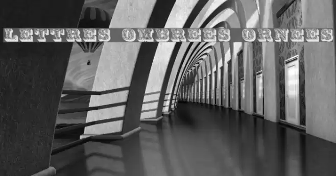 Lettres ombrees ornees Fuentes examples