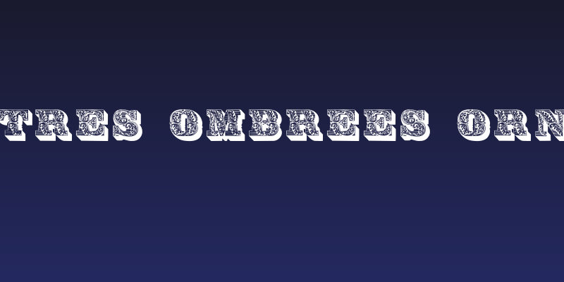 Lettres ombrees ornees Social Header