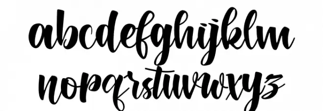 Lettyh Font LOWERCASE