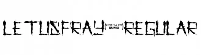 LetusPray-Regular  Frei Schriftart Herunterladen
