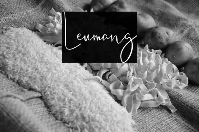 Leumang Font examples