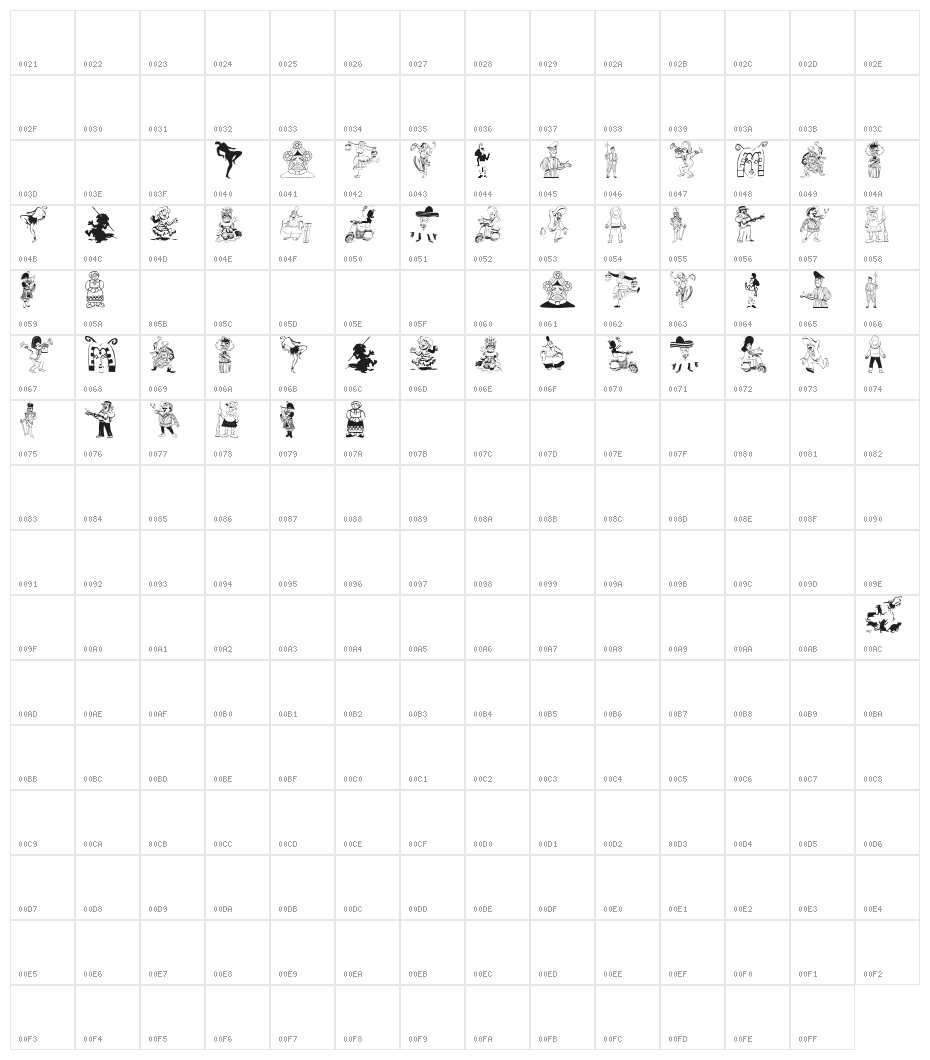 LeuteHeute Character Map