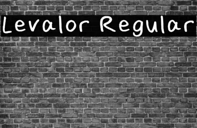 Levalor Regular Font examples