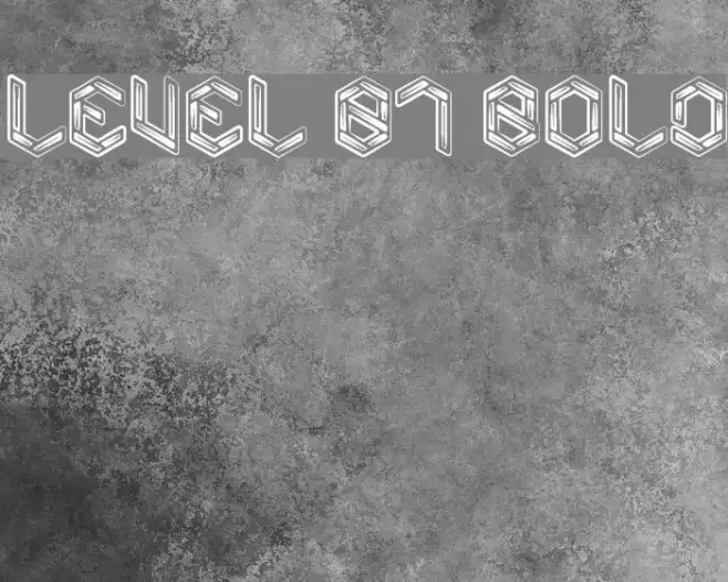 Level 01 Bold Example 3