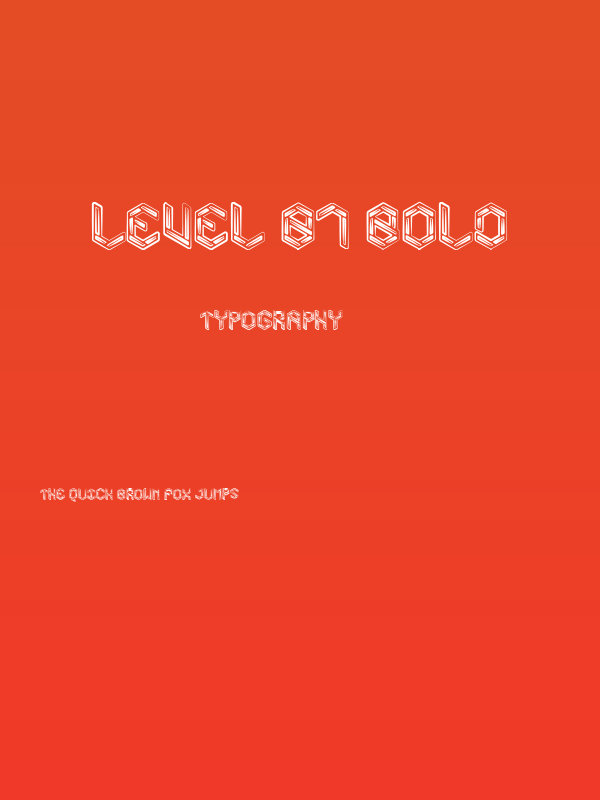 Level 01 Bold Poster