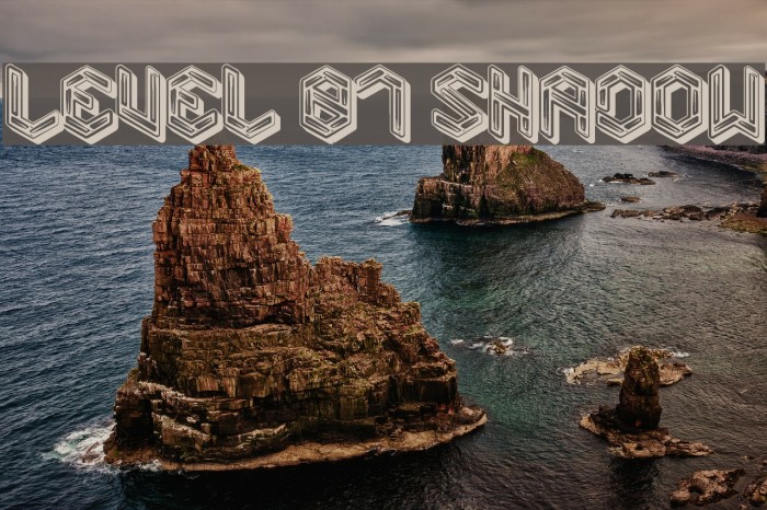 Level 01 Shadow Font examples