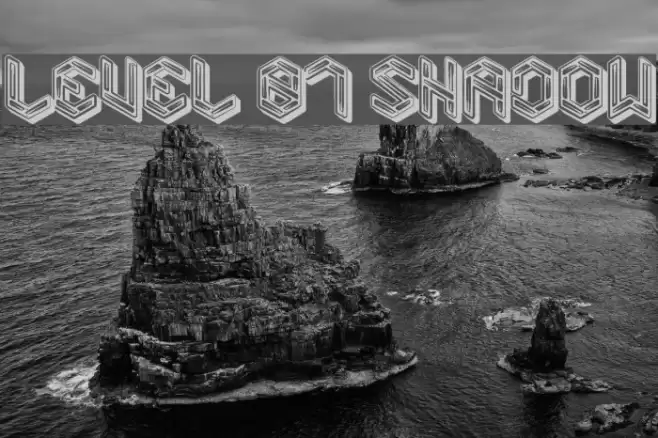Level 01 Shadow Font examples