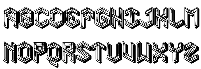 Level 01 Shadow Font LOWERCASE