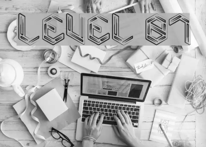 Level 01 Font examples