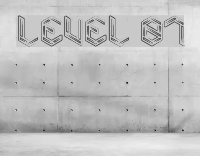 Level 01 Font examples