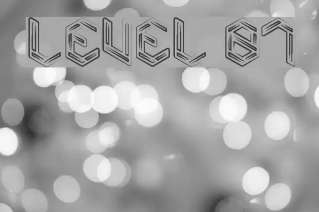 Level 01 Font examples