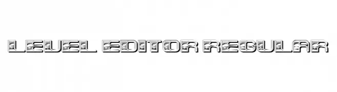 Level Editor Regular  font caratteri gratis