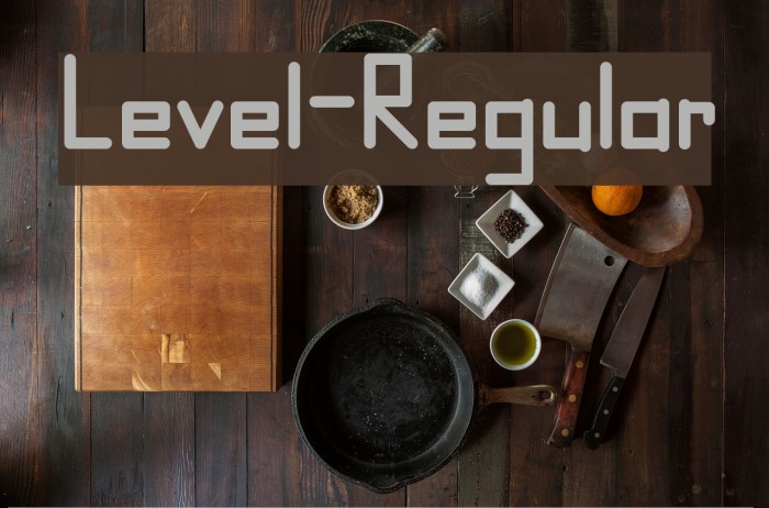 Level-Regular Font examples