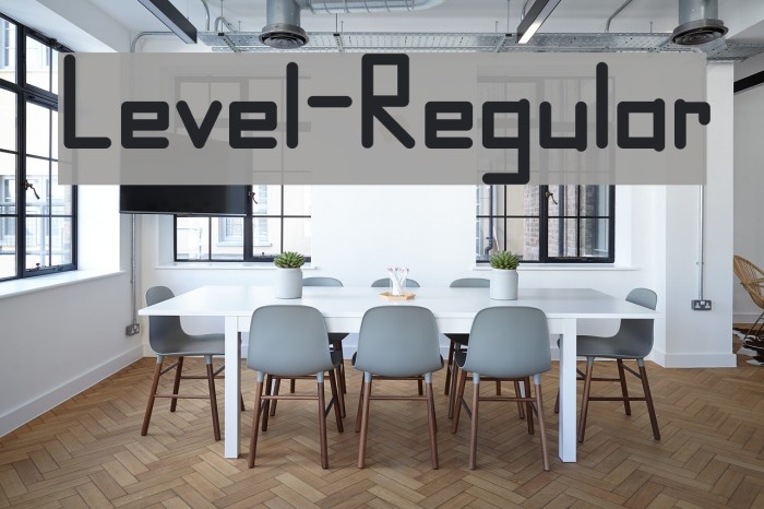 Level-Regular Font examples