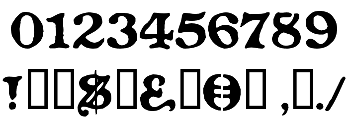 LevelFourteenDruid Font OTHER CHARS
