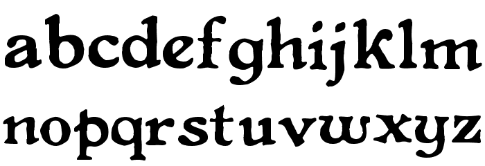 LevelFourteenDruid Font LOWERCASE