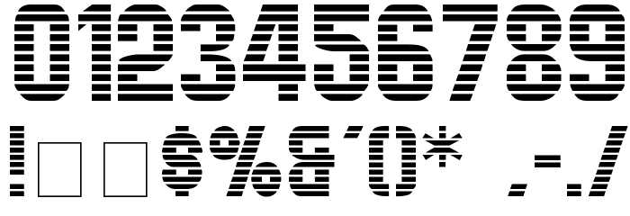 Levelor Display Caps SSi Font OTHER CHARS