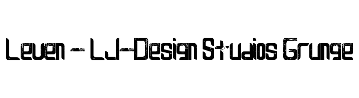 Leven - LJ-Design Studios Grunge  Descarca Fonturi Gratis