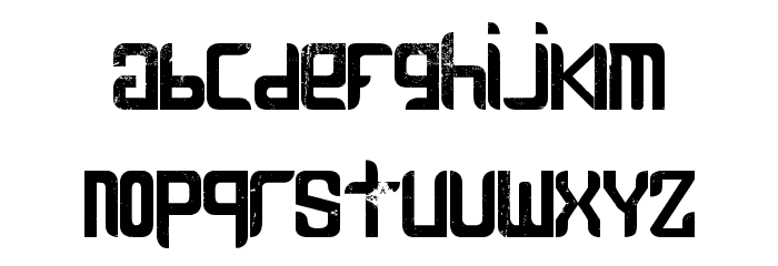 Leven - LJ-Design Studios Grunge Font LOWERCASE