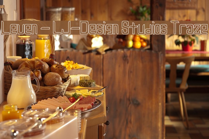Leven - LJ-Design Studios Traze Font examples