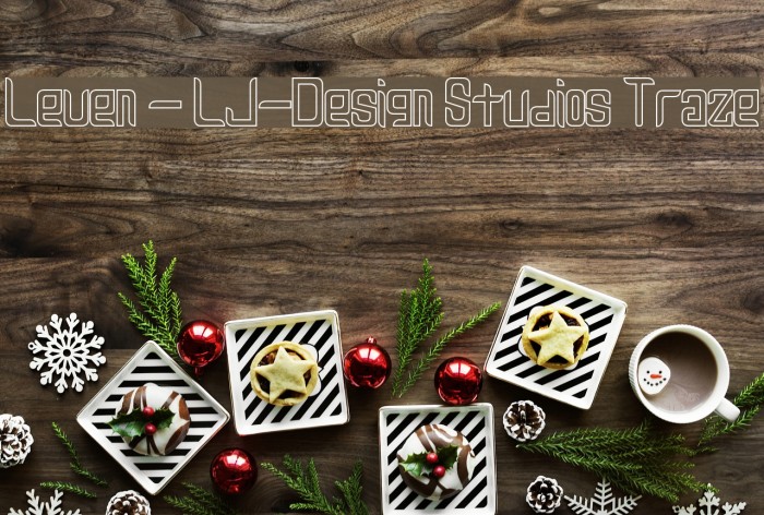 Leven - LJ-Design Studios Traze Font examples