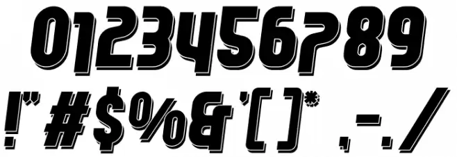 Leverkusen Free Personal Use 3 Font Alte caractere