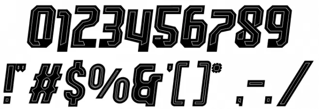 Leverkusen Free Personal Use 4 Font Alte caractere