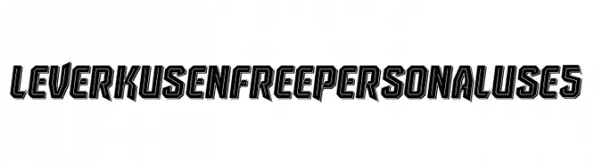 Leverkusen Free Personal Use 5 Font